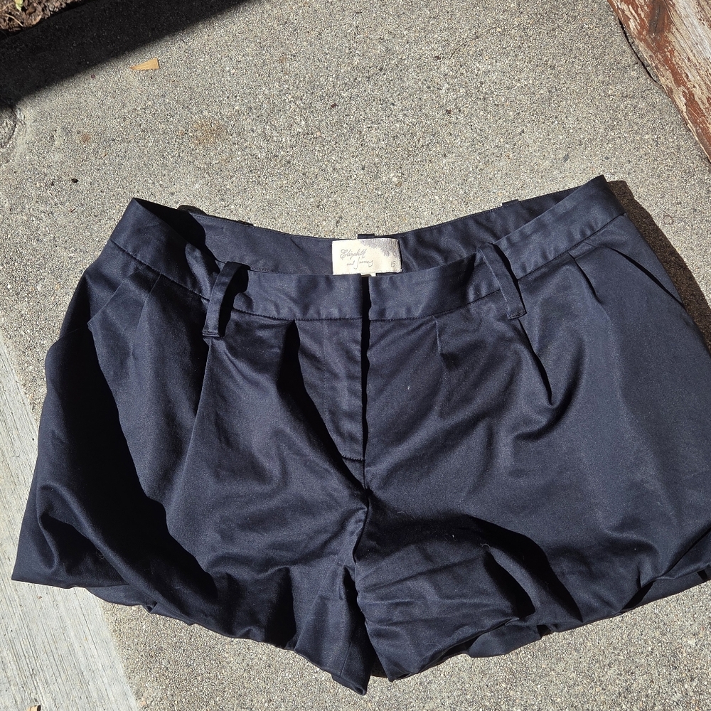Elizabeth And James Black Bubble Shorts 6